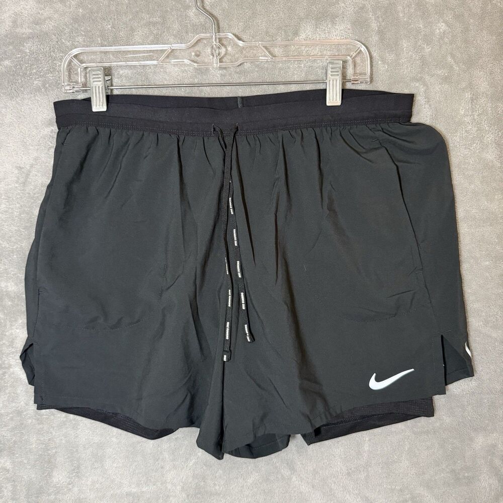 Nike Flex Stride 2-in-1 Dri-FIT Running Shorts Men XL Black Lined CJ5467
